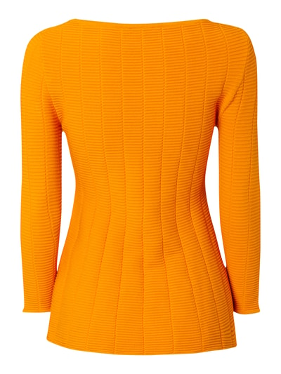 HUGO Pullover mit Rippenstruktur Orange 3