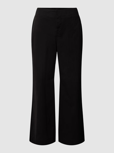 BOSS Orange Wide Leg Hose in unifarbenem Design Modell 'Tahiana' Black 2