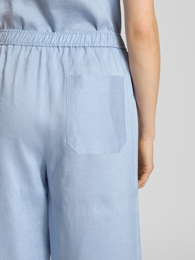 Marella Loose fit pantalon met elastische band, model 'COCCIO' Lichtblauw - 3