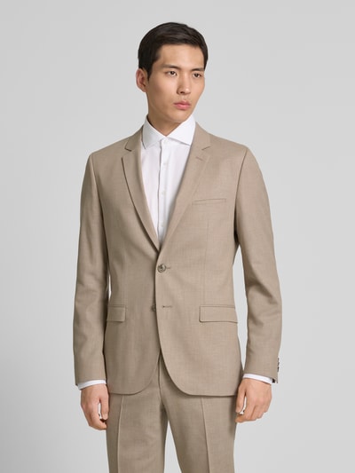 HUGO Slim Fit 2-Knopf-Sakko mit Reverskragen Modell 'Arti' Beige 4