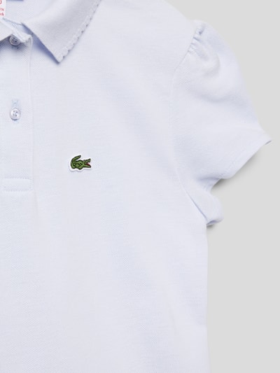 Lacoste Koszulka polo z wyhaftowanym logo Błękitny 2