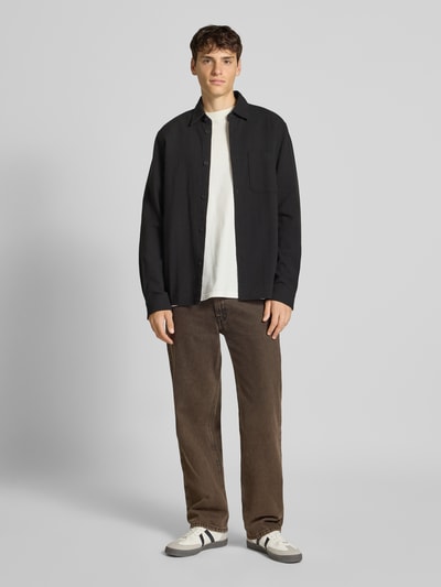Marc O'Polo Denim Regular Fit Hemdjacke aus reiner Baumwolle Black 1