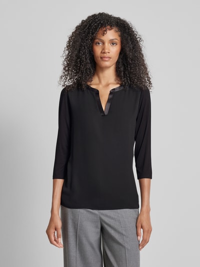 comma Shirt met 3/4-mouwen Zwart - 4