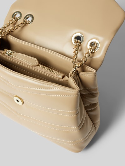 VALENTINO BAGS Handtasche mit Steppnähten Modell 'PRIVILEGE' Beige 4