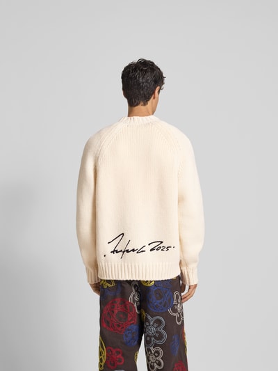Kenzo Pullover mit Label-Stitching Offwhite 5