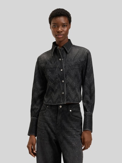 BOSS Orange Regular Fit Jeansbluse aus reiner Baumwolle Modell 'SHIRT LS 1.0' Black 4