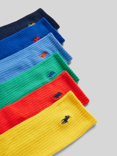 Polo Ralph Lauren Underwear Sokken met logostitching in een set van 6 paar Groen - 2