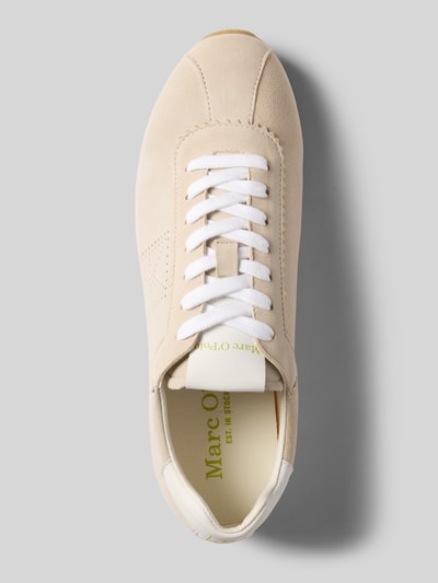 Marc O'Polo Low Top Sneaker aus Veloursleder Taupe 3