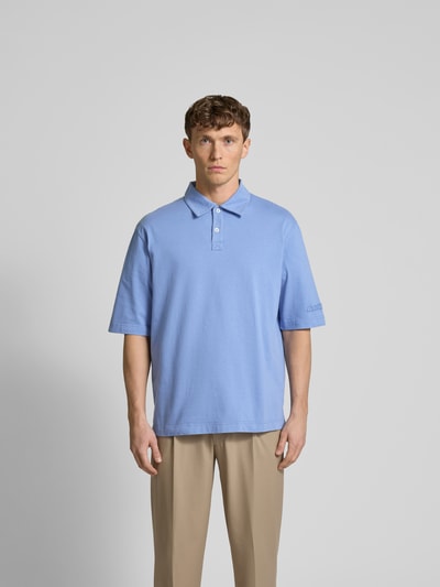 Marni Relaxed Fit Poloshirt aus Baumwolle Blau 4