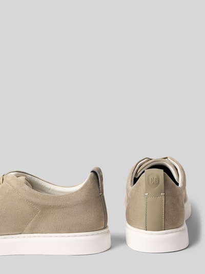 CG – CLUB of GENTS Sneakersy z naturalnej skóry w imitacji weluru model 'Uwin' Jasnozielony 2