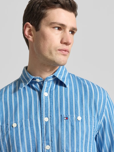 Tommy Hilfiger Regular Fit Freizeithemd aus reiner Baumwolle Modell 'CHAMBRAY' Blau 3