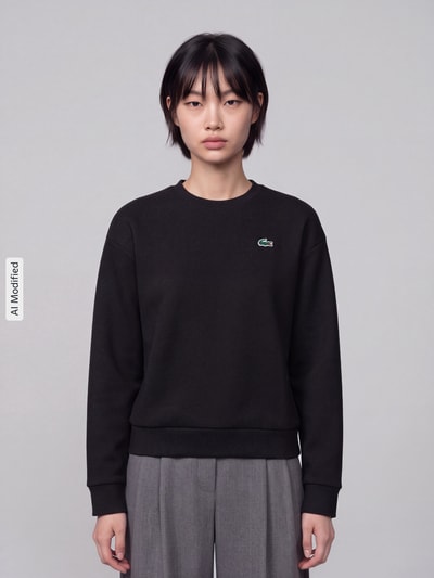 Lacoste Sport Regular Fit Sweatshirt mit Baumwoll-Anteil Black 4