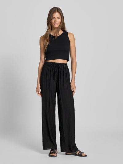 ZABAIONE Stoffen broek met elastische band Zwart - 1