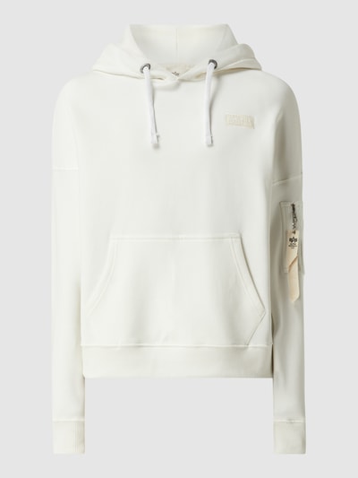 Alpha Industries Hoodie mit Ärmeltasche  Offwhite 2