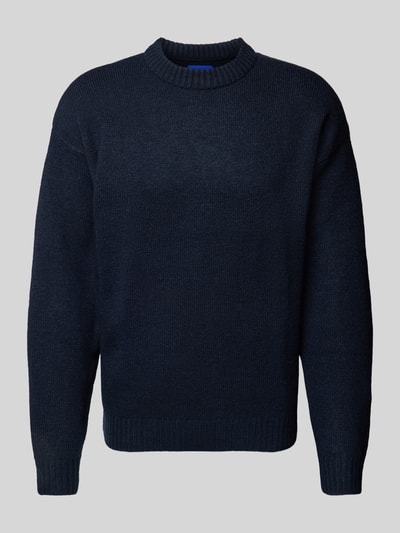 Jack & Jones Gebreide pullover met ronde hals, model 'OLLIE' Marineblauw - 2