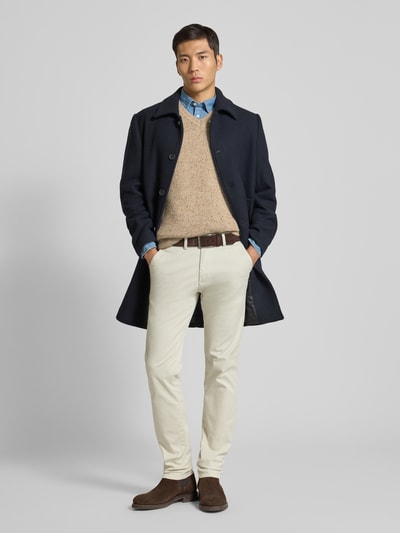 Fynch-Hatton Pullunder aus Woll-Mix mit V-Ausschnitt Modell 'Donegal' Offwhite 1