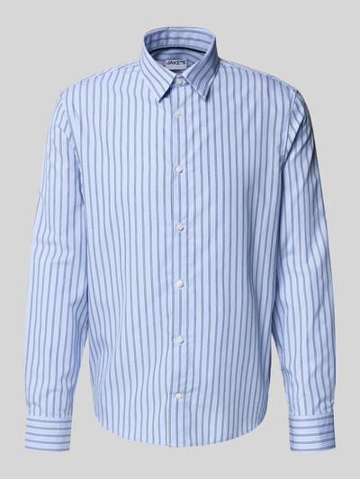 Jake*s Regular Fit Freizeithemd mit Kentkragen Hellblau 2