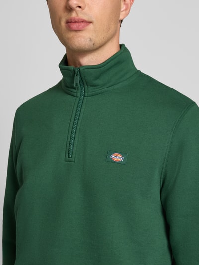 Dickies Sweatshirt met schipperskraag, model 'OAKPORT' Donkergroen - 3