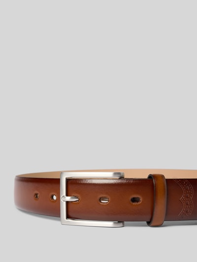 Lloyd Men's Belts Riem van leer met doornsluiting, model 'BUDAPESTER' Cognac - 2