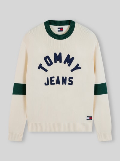 Tommy Jeans Regular Fit Pullover aus reiner Baumwolle Modell 'NEW CLASSICS' Offwhite 2