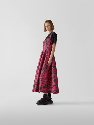 Philosophy di Lorenzo Ser Maxikleid mit Allover-Muster Fuchsia 4