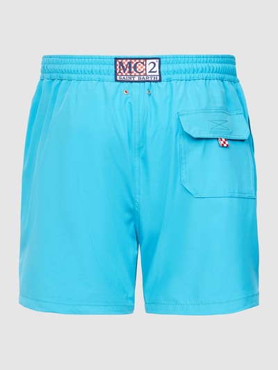 MC2 Saint Barth Zwembroek met labelstitching, model 'COMFORT' Turquoise - 3