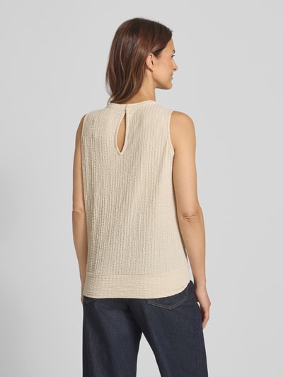 OPUS Top mit Rundhalsausschnitt Modell 'Ikini' Beige 5