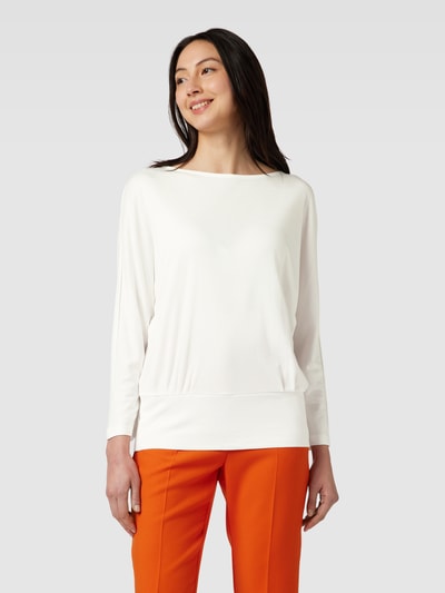 Tom Tailor Longsleeve aus Lyocell in unifarbenem Design Offwhite 4