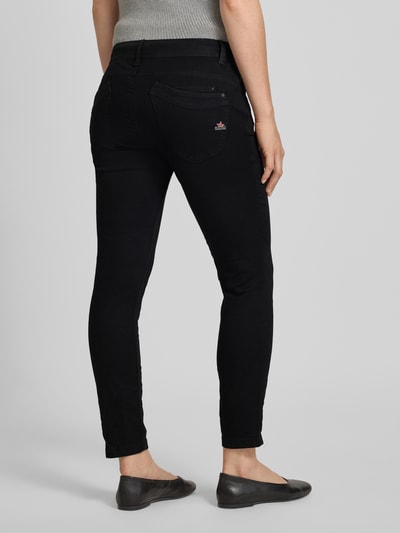 Buena Vista Skinny fit jeans met verkorte pasvorm en knoopsluiting Zwart - 5