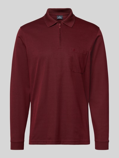 RAGMAN Poloshirt mit Brusttasche Bordeaux 2