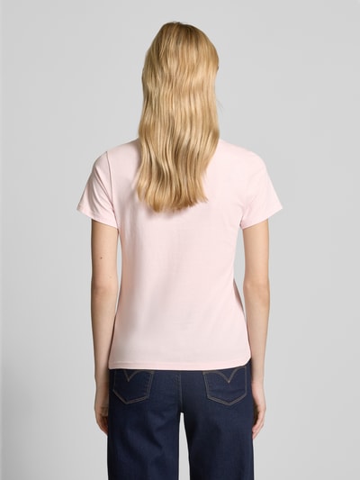 Hugo Blue T-shirt met labeldetail Roze - 5