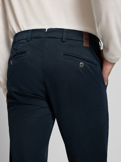 MMX Regular Fit Chino aus Baumwoll-Mix Modell 'Lupus' Marine 3