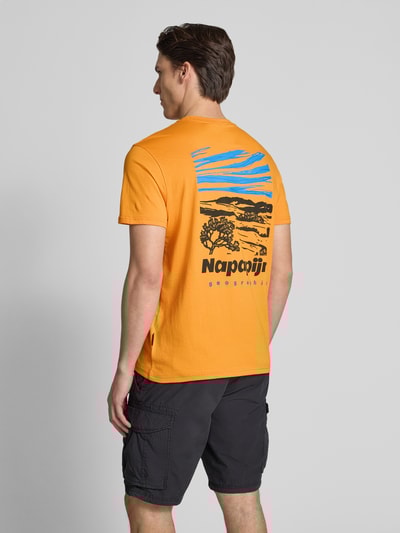 Napapijri T-Shirt mit Rundhalsausschnitt Modell 'VIGNONI' GELB 5
