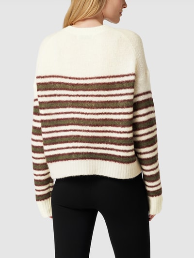 Marc O'Polo Strickpullover mit Streifenmuster Offwhite 5