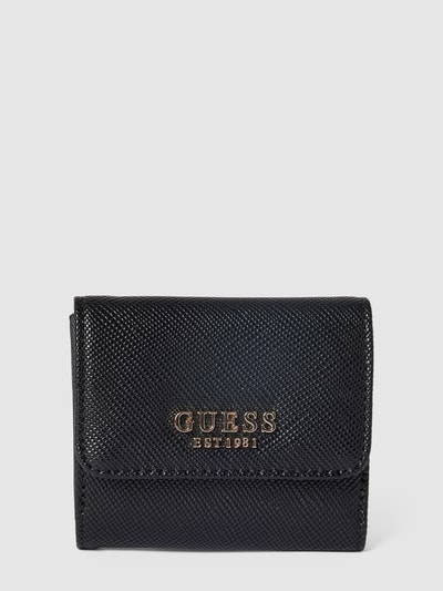 Guess Portemonnaie mit Label-Details Modell 'LAUREL' Black 1