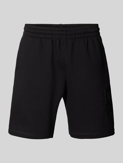 EA7 Emporio Armani Sweatshorts met elastische band, model 'TRAIN' Zwart - 2