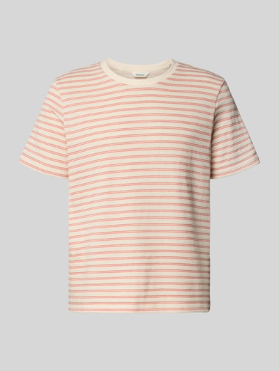 Productfoto, Regular Fit T-shirt uit katoenmix model 'KEVIN' van SELECTED HOMME met all-over gestreept motief, fijngebreide look