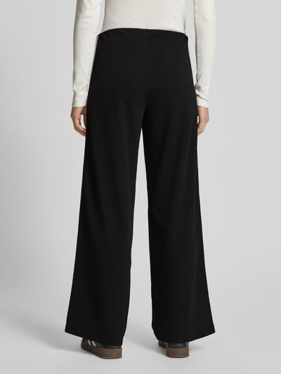 Vero Moda Wide leg sweatpants met contraststrepen, model 'BERLIN' Zwart - 5