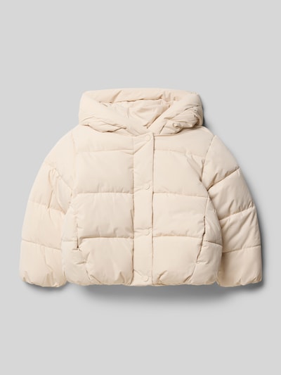 Mango Steppjacke mit Kapuze Ecru 1