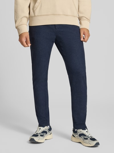 ONLY & SONS Slim Fit Hose mit Viskose-Anteil Modell 'MARK' Dunkelblau Melange 4