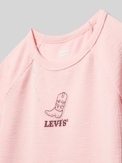 Levi’s® Kids T-shirt z wyhaftowanym logo Różowy 2