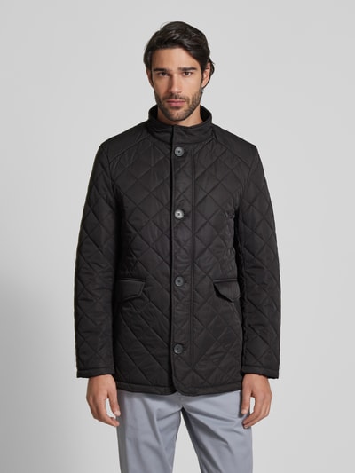 Christian Berg Men Steppjacke mit Pattentaschen Black 4