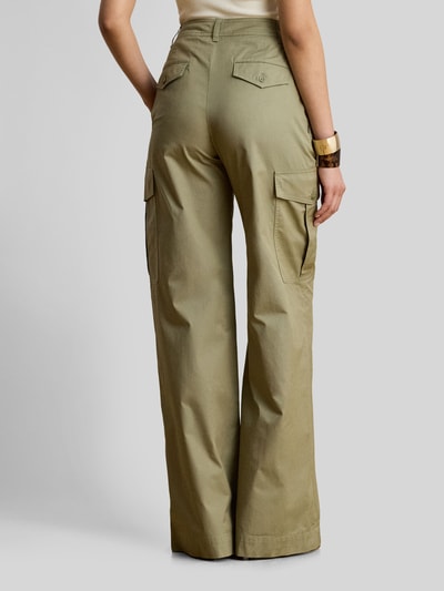 Lauren Ralph Lauren Wide Leg Cargohose aus reiner Baumwolle Khaki 5
