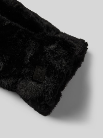 Kurt Beines Rękawiczki z detalem z logo damskie Czarny 2