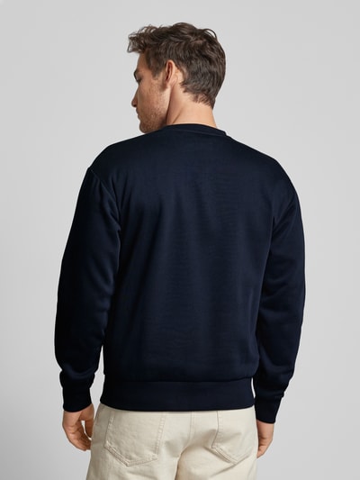 Tom Tailor Denim Basic Fit Sweatshirt mit Label-Schriftzug Marine 5