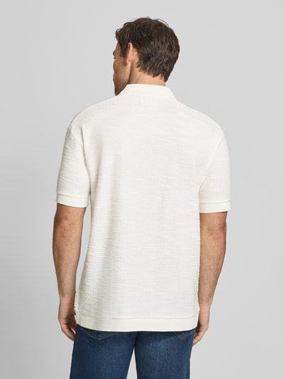 Marc O'Polo Relaxed Fit Poloshirt aus Baumwoll-Mix Offwhite 5