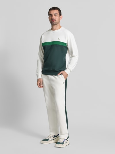 Lacoste regular fit sweatshirt van puur katoen Offwhite - 1