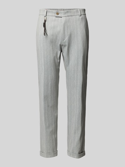 CG - Club of Gents Tapered fit stoffen broek met applicaties, model 'Clow' Lindegroen - 2