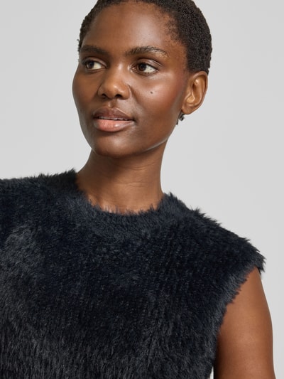 Christian Berg Woman Pullunder aus Effektgarn mit Rundhalsausschnitt Black 3