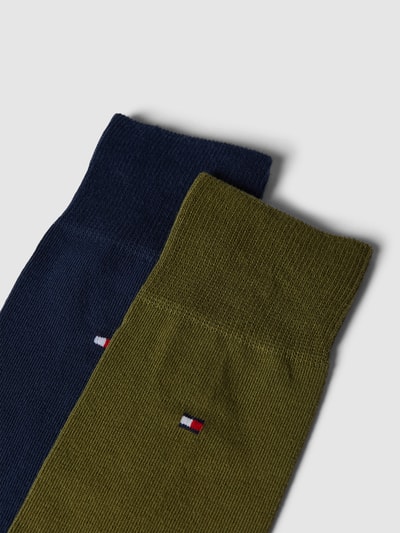 Tommy Hilfiger Socken mit Label-Details im 2er-Pack Oliv 2